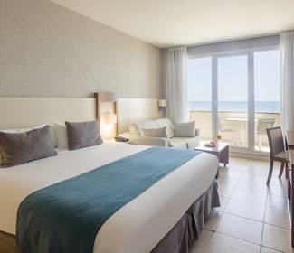 Chambre double avec vue sur la mer Hotel ILUNION Fuengirola