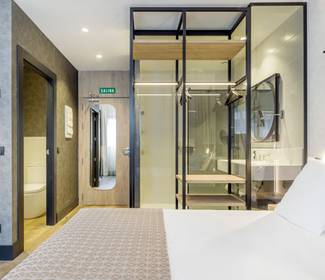 Chambre individuelle corporate Hôtel ILUNION San Mamés Bilbao Chambre individuelle corporate Hôtel ILUNION San Mamés Bilbao