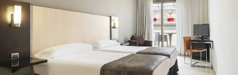Chambre double Hotel ILUNION Almirante Barcelone Chambre double Hotel ILUNION Almirante Barcelone