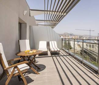 Junior suite vue sur le port Hotel ILUNION Málaga Junior suite vue sur le port Hotel ILUNION Málaga