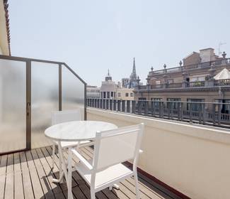 Double supérieure avec terrasse Hotel ILUNION Almirante Barcelone Double supérieure avec terrasse Hotel ILUNION Almirante Barcelone