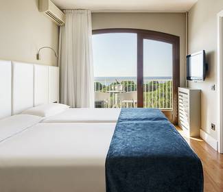 Chambre double avec vue sur la mer à l'étage Hotel ILUNION Caleta Park S'Agaró Chambre double avec vue sur la mer à l'étage Hotel ILUNION Caleta Park S'Agaró
